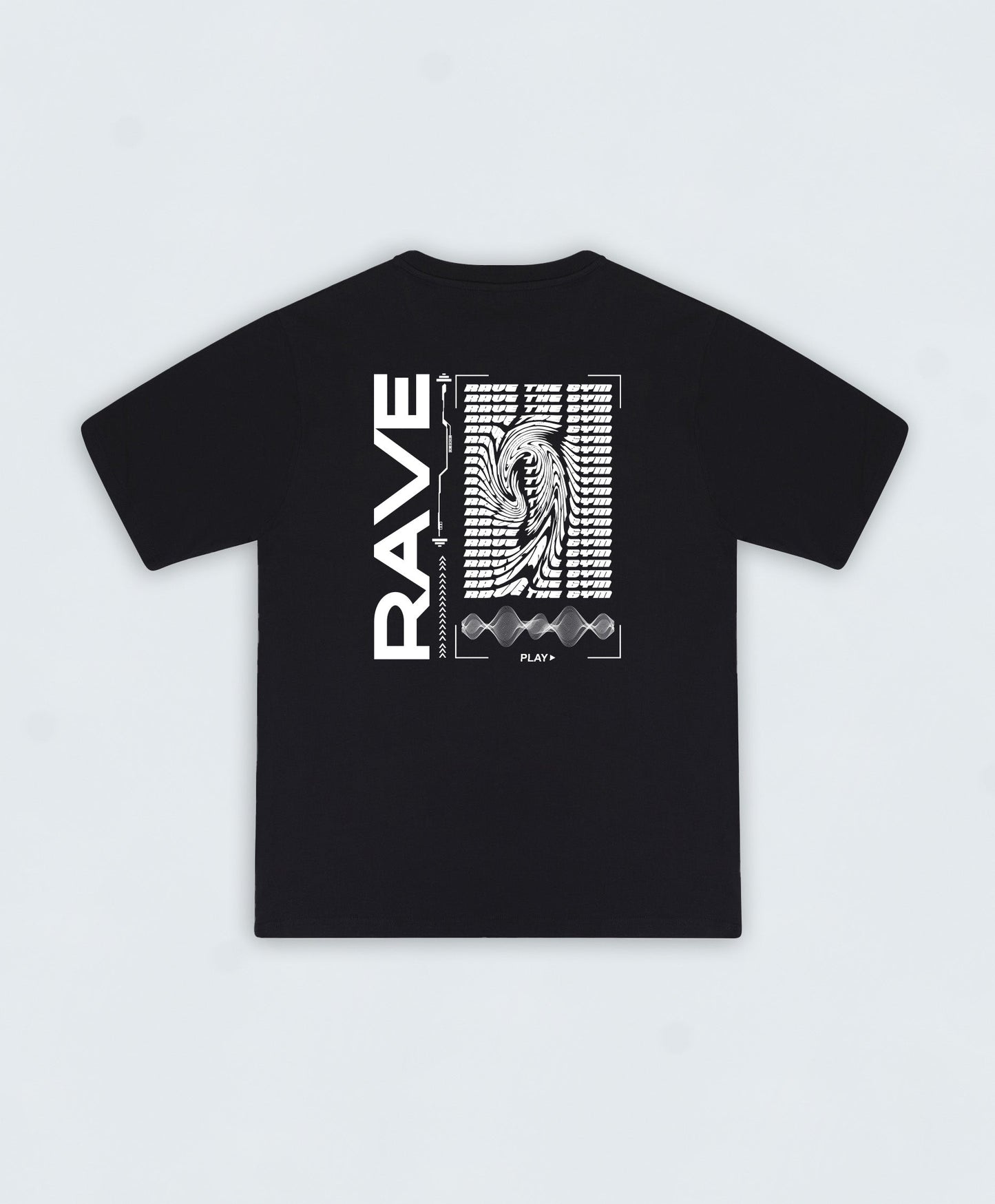 RAVE Oversized T-Shirt 4.0 ▽ unisex △ | black