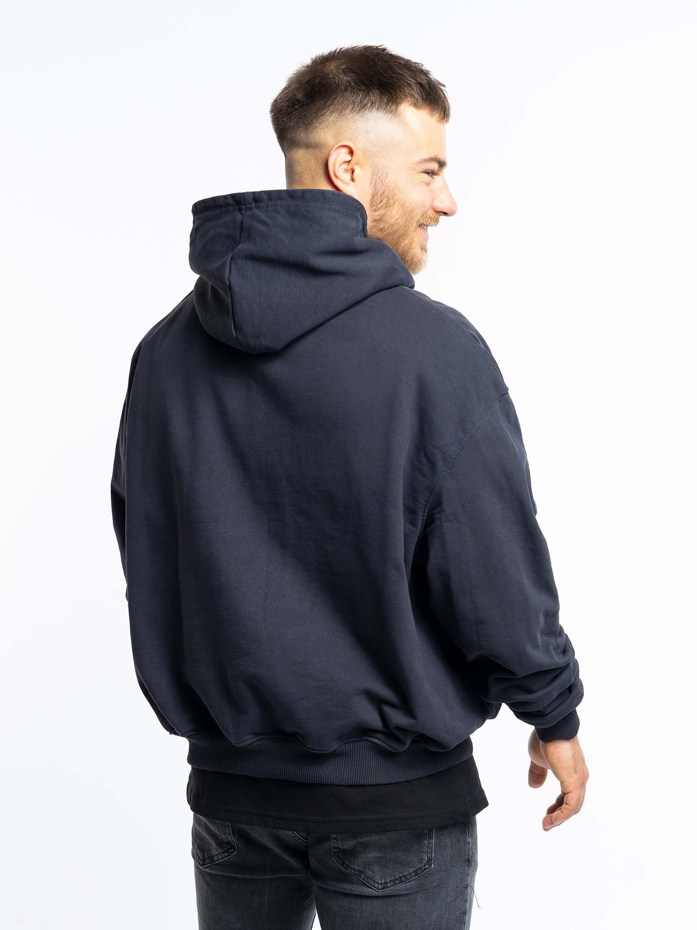 GYMRAVER Oversized Hoodie | dark anthrazit