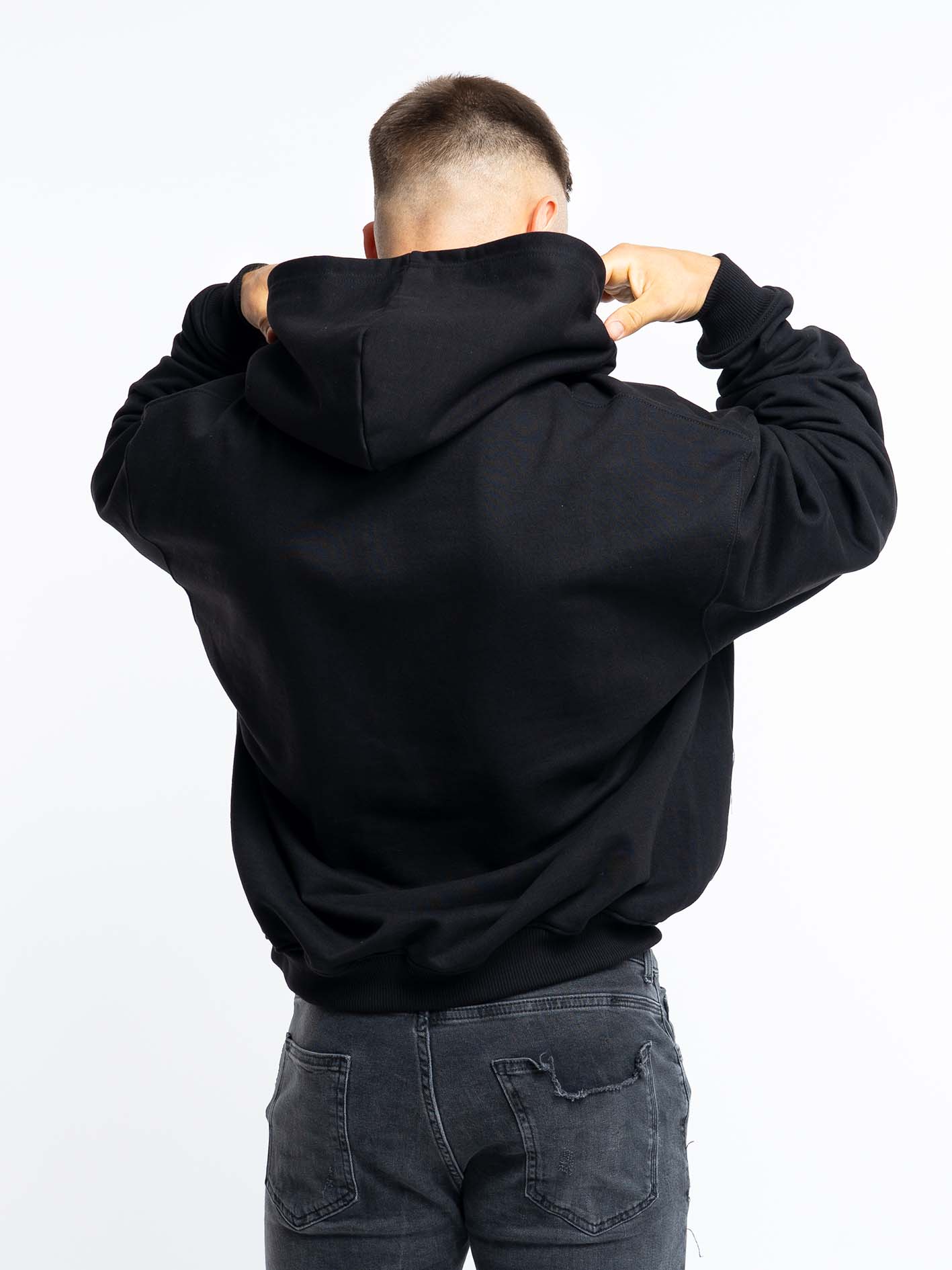 GYMRAVER Oversized Hoodie | black
