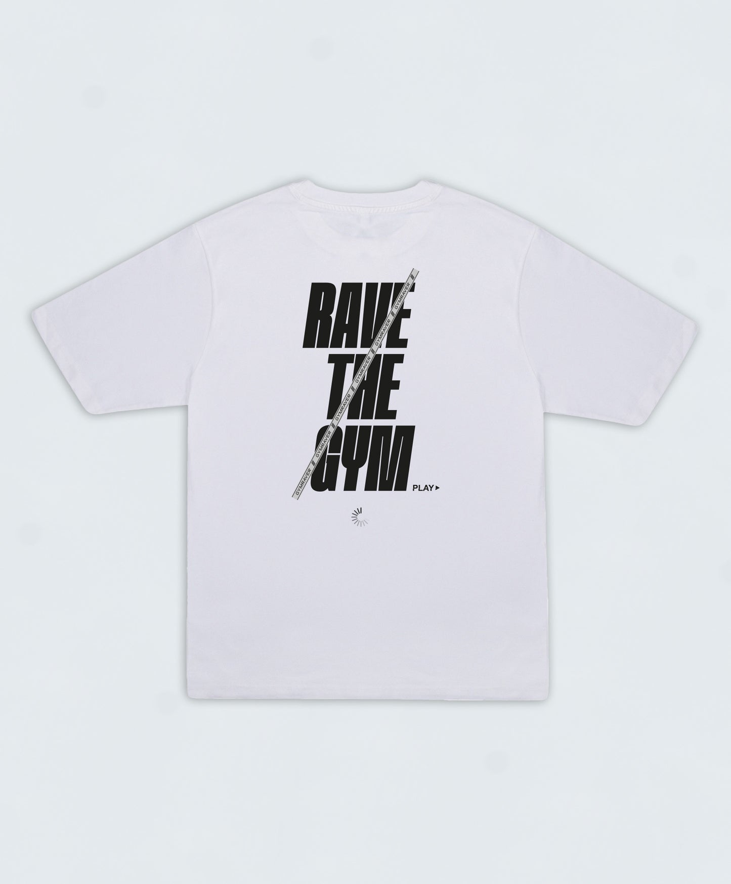 RAVE the GYM Oversized T-Shirt 4.0  ▽ unisex △ | white