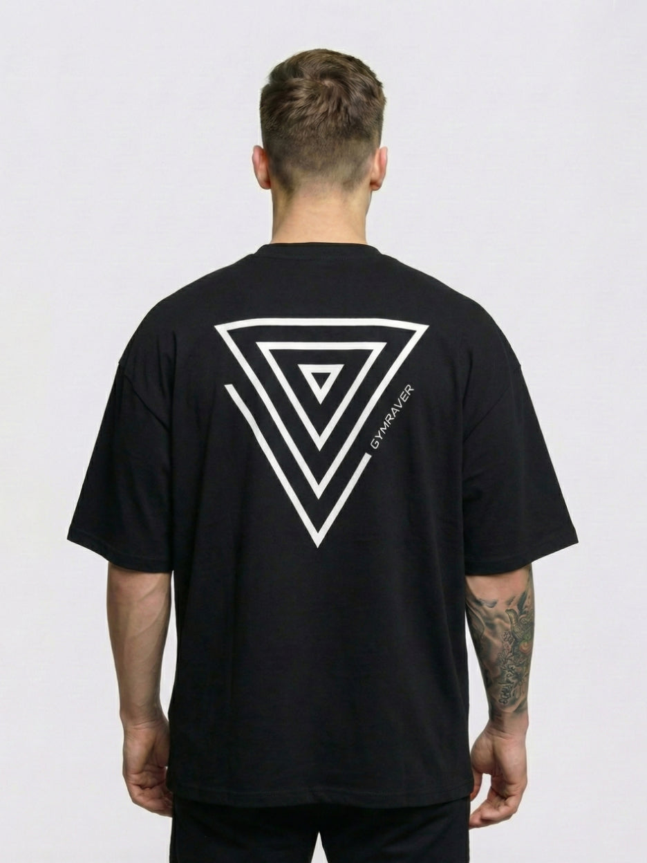 OVERSIZED T-SHIRT X.X [TRYNITY Edition] ▽ unisex △ | frosted black