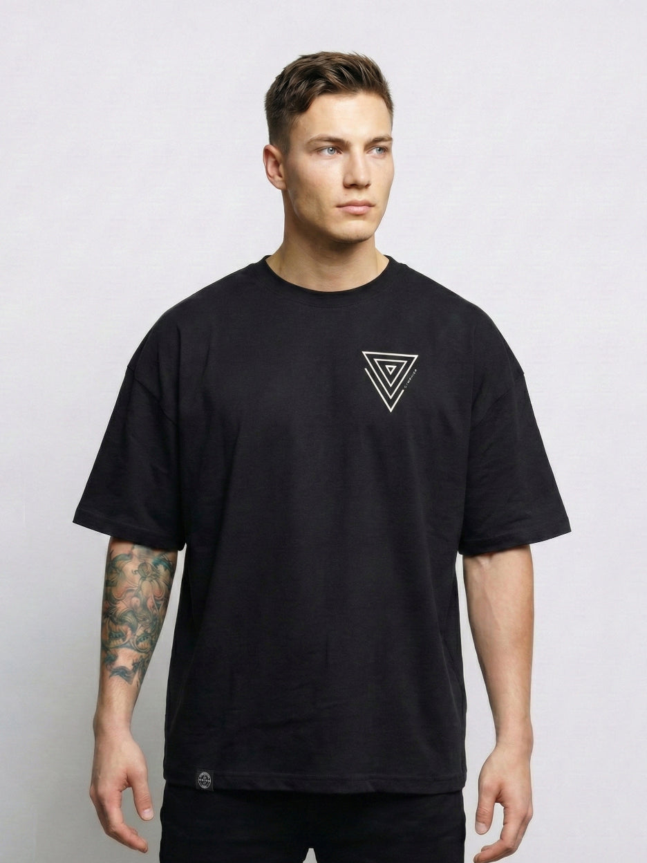 OVERSIZED T-SHIRT X.X [TRYNITY Edition] ▽ unisex △ | frosted black