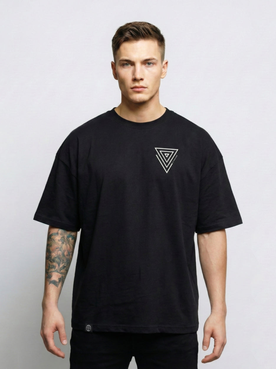 OVERSIZED T-SHIRT X.X [TRYNITY Edition] ▽ unisex △ | frosted black