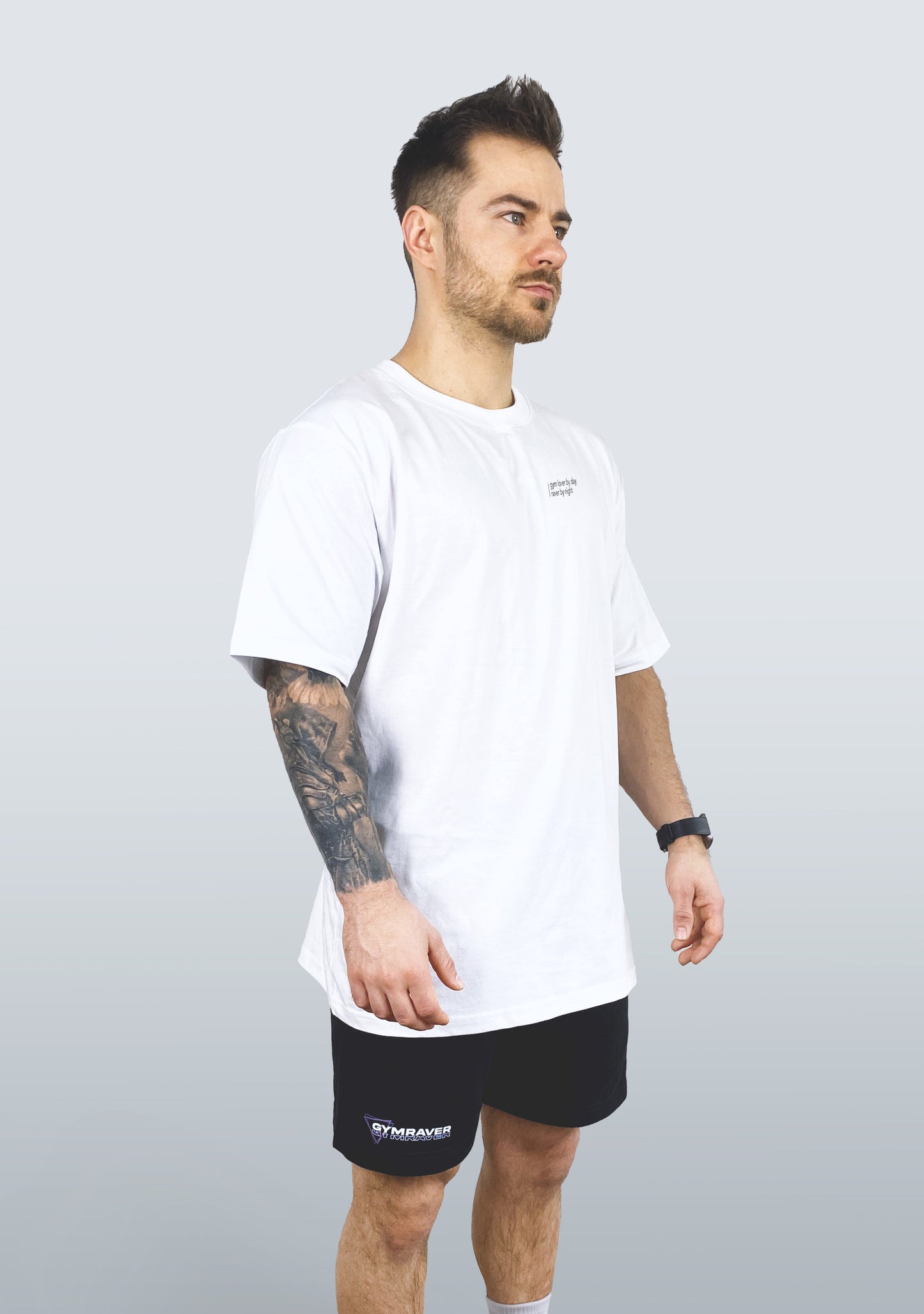 TRYNITY Oversized T-Shirt 4.0  ▽ unisex △ | white