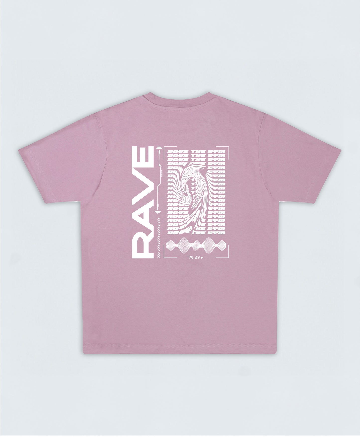 RAVE Oversized T-Shirt 4.1  ▽ unisex △ | purple rose