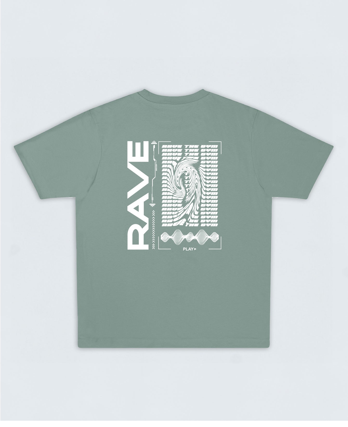 RAVE Oversized T-Shirt 4.1  ▽ unisex △ | slate green