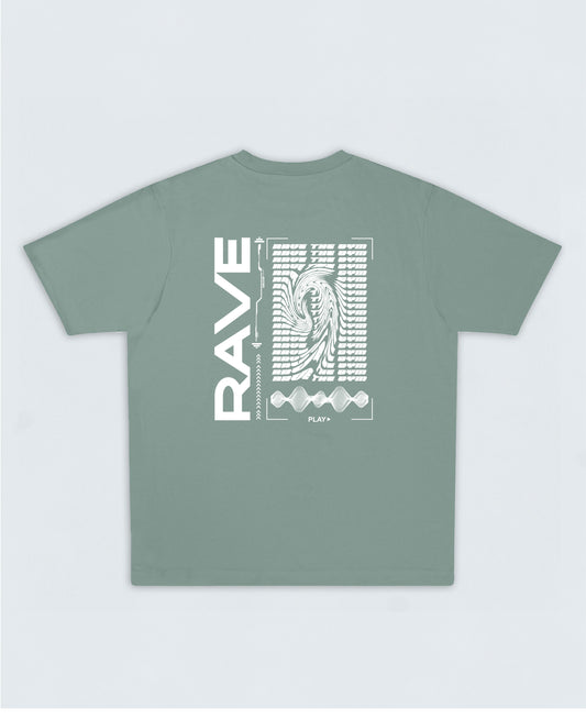 RAVE Oversized T-Shirt 4.1  ▽ unisex △ | slate green