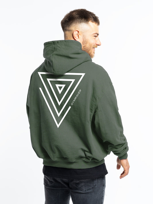 TRYNITY Oversized Hoodie | olive green