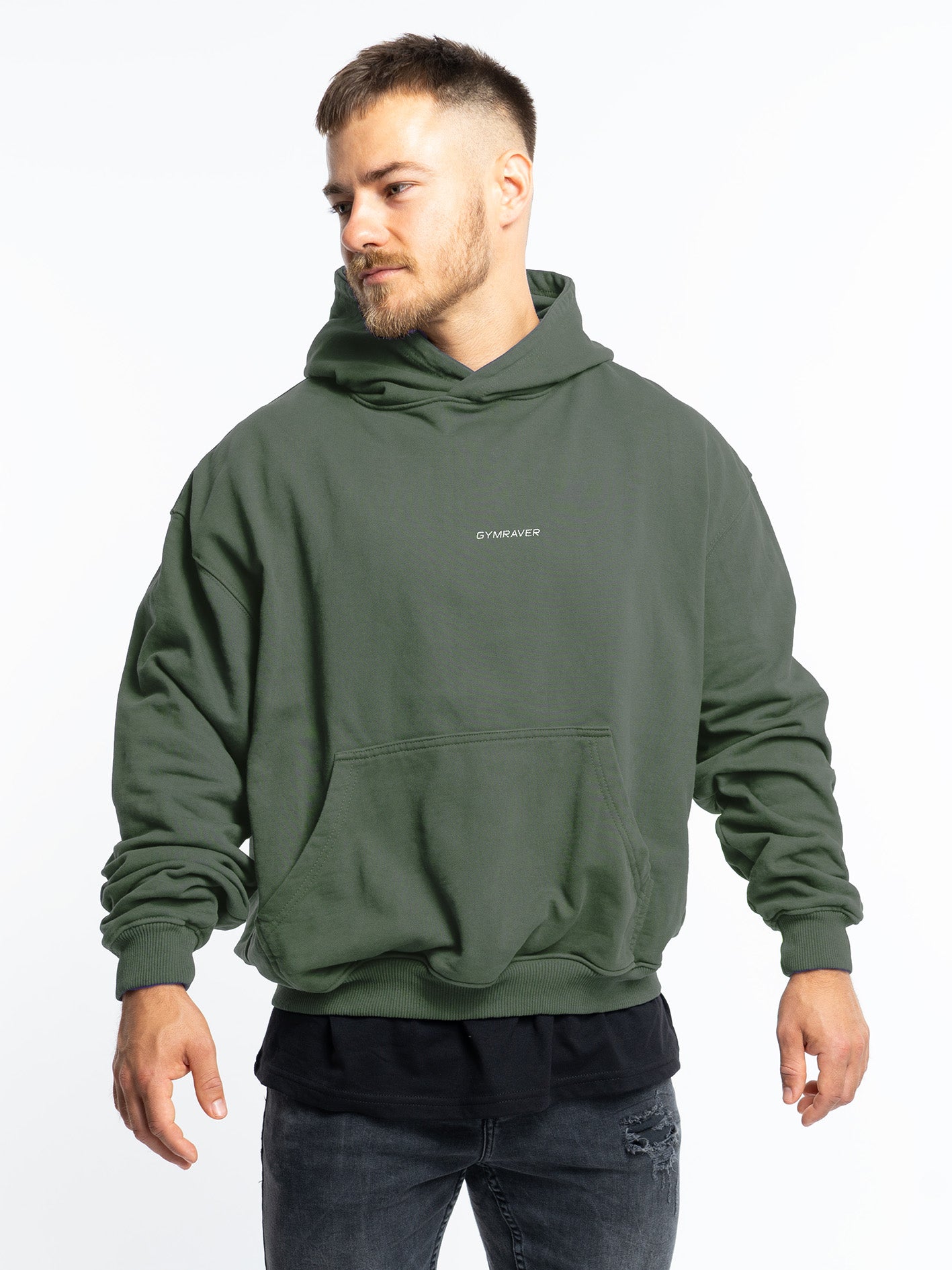 TRYNITY Oversized Hoodie | olive green