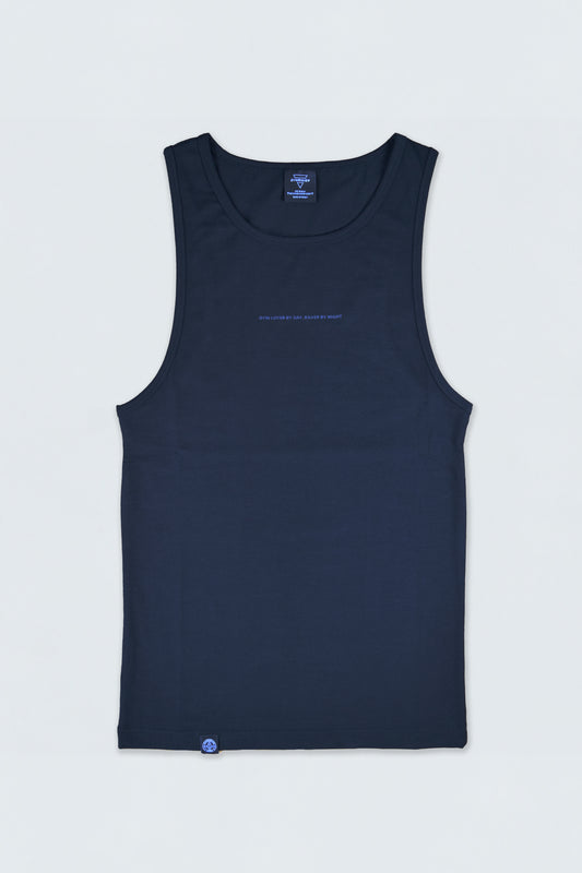 GYM & RAVE TANKTOP [ DARK STMNT ] Techno Club Edition | frosted black